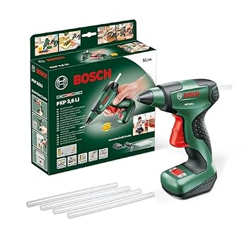 BOSCH HOME & GARDEN Akku-Heißklebepistole »PKP 3,6 LI«, schwarz/grün - gruen