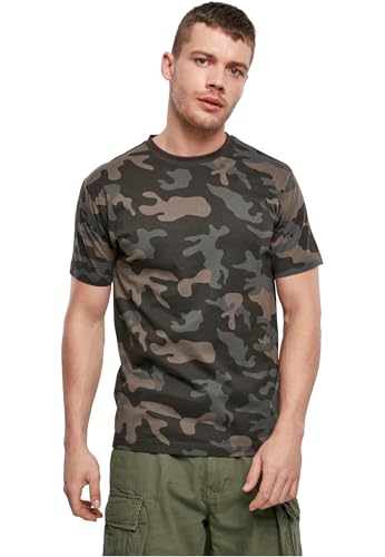 Brandit T-shirt, Camiseta Hombre, Darkcamo, M