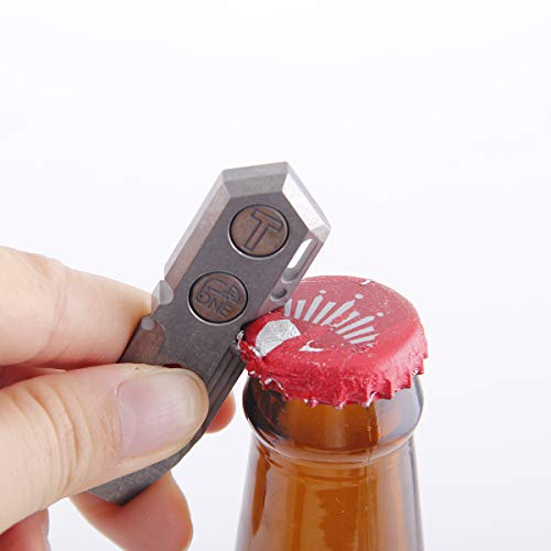 Titanium Pry Bar Edc Multi Tool With Bottle Opener Screwdriver Function Keychain Tools Outdoor Gear #TOP1