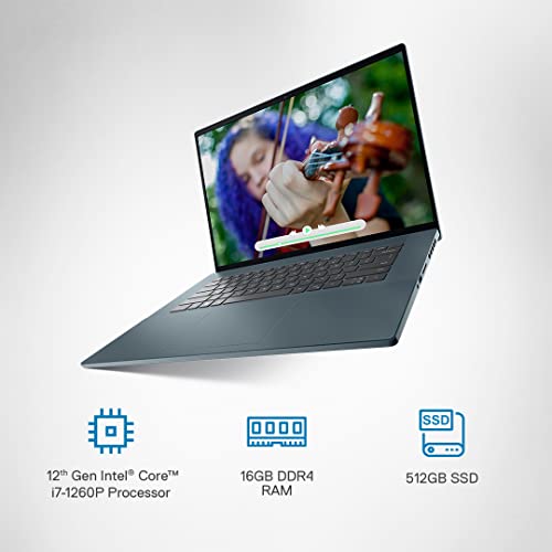 Image of Dell Inspiron 7620 2In1 Laptop,I7-1260P,16Gb Ddr4,512Gb Ssd,Nvidia Mx550 (2Gb Gddr6),16 inch (40.64Cms) Uhd+ Wva Touch 400 Nits,Active Pen,Win 11+ Mso'21,Dark Green (D560906Win9S,2.1Kgs),Intel