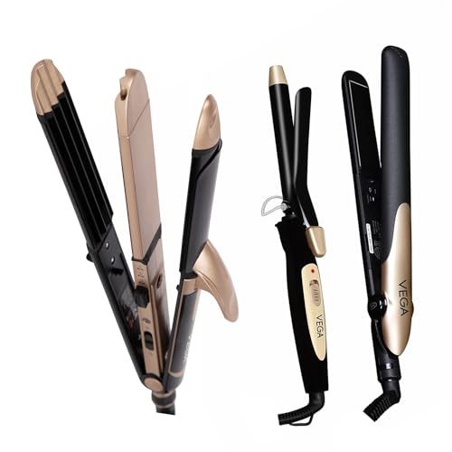Image of VEGA 3 in 1 Hair Styler (VHSCC-01), Black & VEGA VHSS-02 Miss Dazzle Styling Kit (Black)
