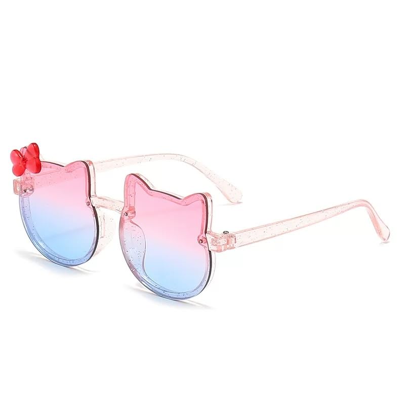 Kids Sunglasses Polarized UV Protection Lovely Pink Cat Girls Sunglasses Kitty Age 2-8 Baby Toddlers