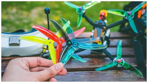 Hélice PC tripale 5 pouces Vanover5136 pour drone de course quadcopter FPV