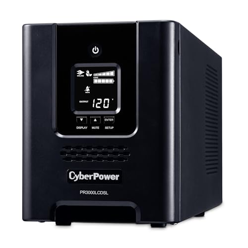 CyberPower PR3000LCDSL 30A Smart App Sinewave UPS Battery Backup and Surge Protector, 3000VA/2700W, 7 Outlets, AVR, Mini-Tower, UL Certified - image 2