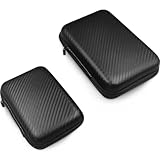 TENS Unit Case Storage Bag: TENSSO Hard Shell EVA Cases for TENS Units Accessories - 2 Pieces Travel Carrying Bags (Large + Small)
