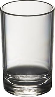 Virtually Glass Set of 6 Roltex Unbreakable Reusable Polycarbonate Plastic Shot Glasses (55ml to rim, Height 6cm, Max Diameter 3.8cm)