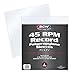 100 Vinyl 45 RPM 7" Record Poly Outer Sleeves 2 Mil New