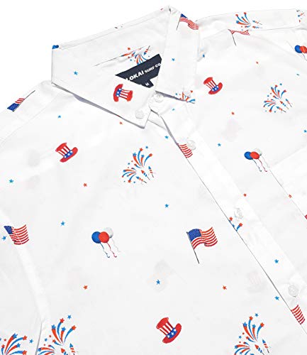 Image of Molokai Surf Button Down Slim Fit Hawaiian Short Sleeve Shirts