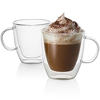 Algopix Similar Product 1 - GoodGlassware Double Wall Espresso Mugs