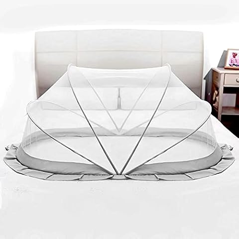 Sai Traders Baby Cot Mosquito Net Foldable with Zipper Door