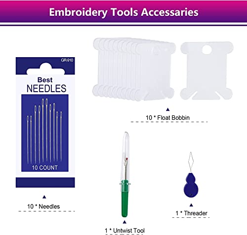 Romon 100 Colours Embroidery Thread - Image 3