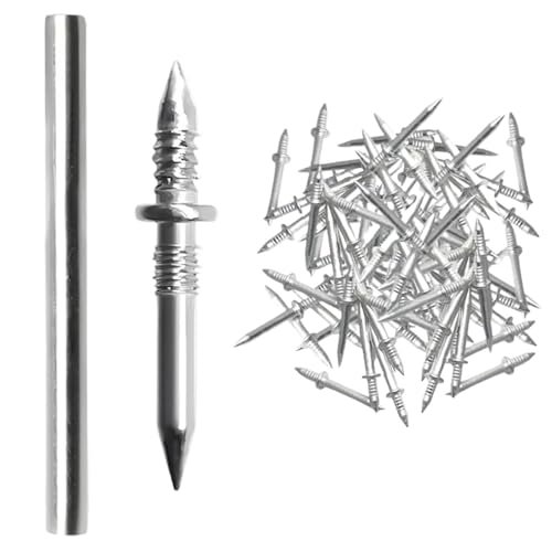 Clavos para rodapié de doble cabeza 800 piezas, fijador invisible sin rastro para madera maciza, metal resistente a la oxidación miniatura 1