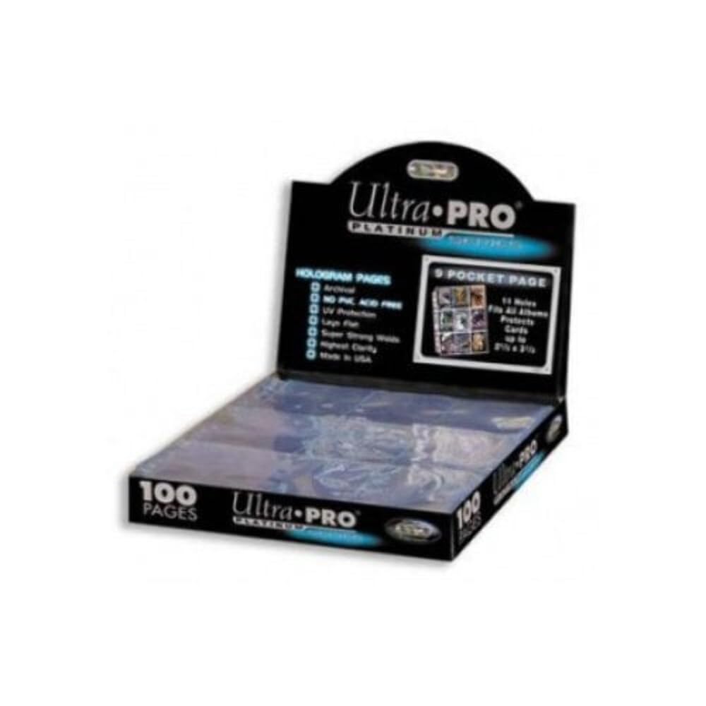 Ultra PRO Platinum Series 9-Pocket 11-Loch Seiten (100 Stück) für Sammelkarten in Standardgröße