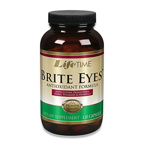 Lifetime Brite Eyes Antioxidant Formula | Supports Dry Eyes, Vision & Eye Health | with Lutein, Zeaxanthin, Bilberry, Vitamin A & C | 60 Servings