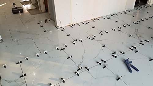 Peygran Tile Leveling System Super Kit 1/8 (3Mm) Includes Pliers/Tool, 400 Clips, 200 Wedges And Handy, Durable Bucket. Lippage Free And Perfect Tile Installation For Professionals And Diys. #TOP3