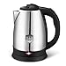 Bouilloire Electrique Acier Inoxydable Électrique Bouilloire Pot Cuisine Pratique L'eau Garder Au Chaud 2l Portable Bouilloire D'eau Chauffage Voyage Bureau Chaudière