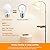 MorningLight A15 LED Bulb, 60Watt Equivalent, 3000K Soft White, 6.5W 600 Lumens, E26 Base, Non-Dimmable, ETL Listed, A15 6.5W LED Bulb for Ceiling Fan, Modern & Rustic Lighting Fixtures, 6-Pack