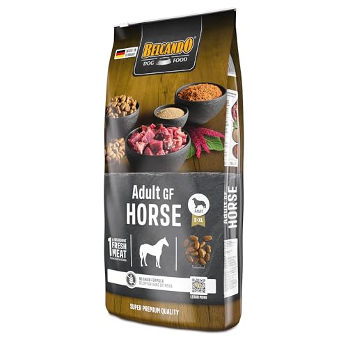 BELCANDO Adult GF Horse [12,5kg] Hundefutter | Trockenfutter ohne Getreide mit Pferd | Alleinfuttermittel für ausgewachsene Hunde Aller Rassen ab 1 Jahr