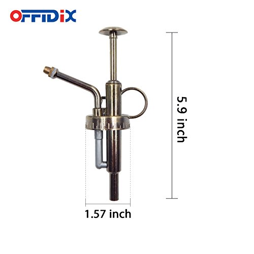 OFFIDIX Sprayers Watering Nozzles Replacement for Bottles Plastic Slivery Nozzle Top Pump for Small Glass Watering Bottle (Antique) - Thumbnail 2