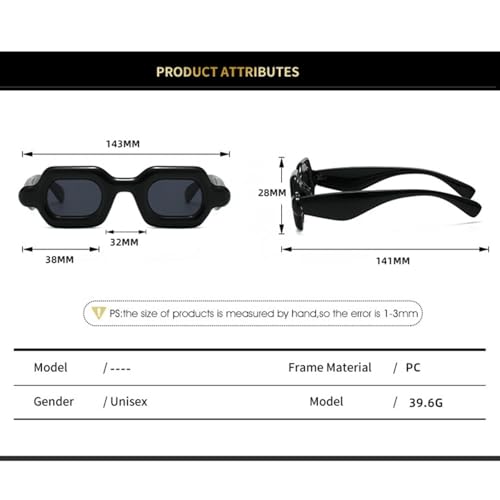 Punk Sunglasses Women Men Gradient Frame Luxury Holiday Uv400 Shades Beach2