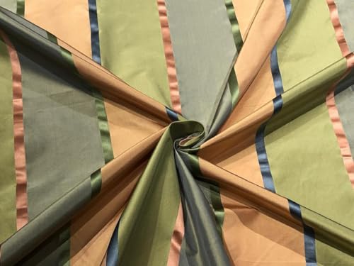 Taffetas de soie à rayures TAFS30 pour structurer vos vêtements de créateurs sans faiblir
