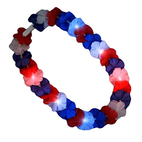 Blinkee Light Up Hawaiian Lei Red White And Blue #TOP2