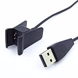 (2-Pack) Fitbit Alta Charger with Restart Button,Replacement USB Charging Cable [100cm+100cm] for Fitbit Alta Smart Fitness Watch