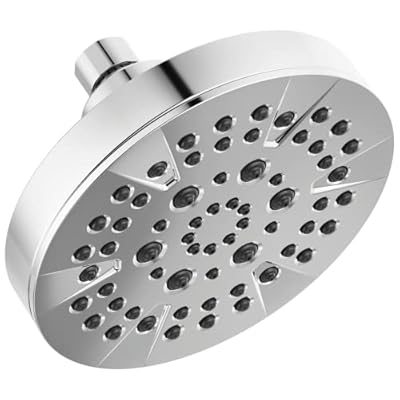 DELTA FAUCET -faucet 5-Spray Chrome Shower Head, Shower Head Chrome, Showerheads, 1.75 GPM Flow Rate, Chrome 52535