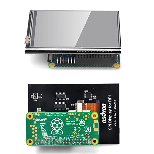 Image of OSOYOO 3.5 inch SPI Touchscreen for Raspberry Pi 3B 3A+ 4 5 - Clear Display, Easy Integration, Ideal for Projects, Resistive Touch Screen with Stylus