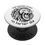 Hebrew Am Israel Chai with Detailed Lion