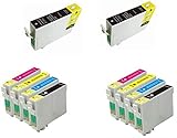 10 x Non oem Kompatible Epson T1281 T1282 T1283 T1284