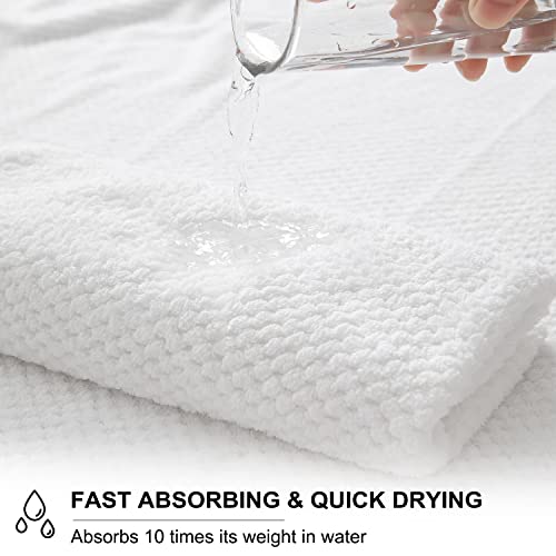 Extra Large Bath Towels Set 35X70 Inches - White Luxury 600 Gsm Oversized Bath Sheet Towel,Ultra Soft Microfiber - Quick Dry,Highly Absorbent Shower Towels Spa Hotel Bathroom Towel Set (4-Pack) #TOP4