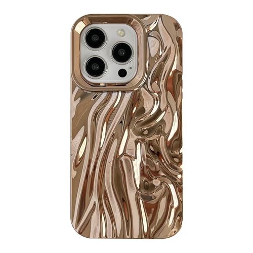 Coque iPhone 15 Pro motif ondulations d'eau pour vos soirées chic