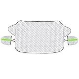 Sonnenschutz Auto Frontscheibe Frontscheibenabdeckung Winter Ultra-Dick Windschutzscheibenabdeckung Windschutzscheibe Abdeckung Faltbare Autoscheiben Abdeckungen Für Die Gegen Schnee Frost