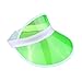 Produktbild Unisex 80er Jahre Retro Neon Sonnenblende Hut Stirnband Cap Golf Tennis Hirsch Poker Party Gr. One size, grün
