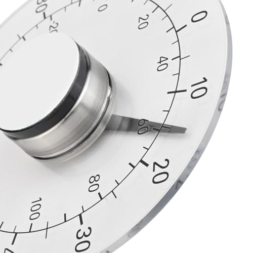 WIIYENA Thermomètre extérieur pour fenêtre et porte avec ventouses, plage de température de -40 à +50 °C pour jardin, cuisine, piscine