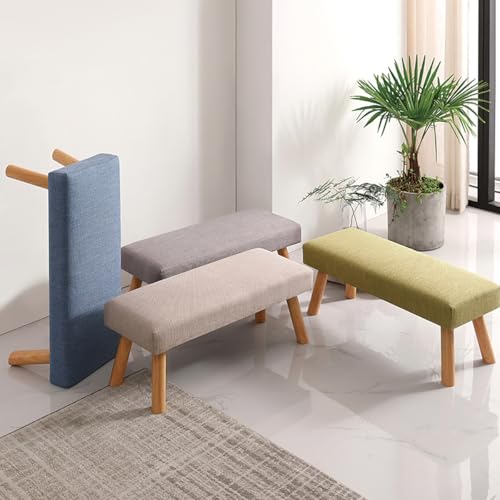 Banc d'intérieur en bois sans accoudoirs pour optimiser les petits espaces - 7