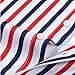 Men's French Cuff Dress Shirt Regular Fit Formal Business Button Down Shirts Striped Long Sleeve Casual T Shirt