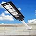 DengMall Solar Street Lights Outdoor 90W, Dusk to Dawn Security Light with Remote, Human Body Induction, Wireless Waterproof IP65 Security Lighting for Yard, Garage and Garden (Upgrade Pole Included)