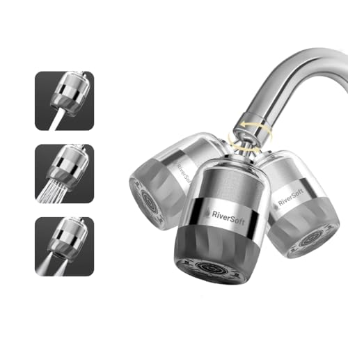 Image of RiverSoft Ecoblu NEO EB-06 Tap Extension for Kitchen Sink | 3 Flow Modes| Built-in Filter | 720 Rotatable Kitchen Tap Extender | Water-Saving Faucet Extension for Kitchen