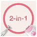Braun Silk-épil 3, Epilierer Damen für Haarentfernung, Aufsatz für Massage, Bikinitrimmer, 3-321, pink/weiß