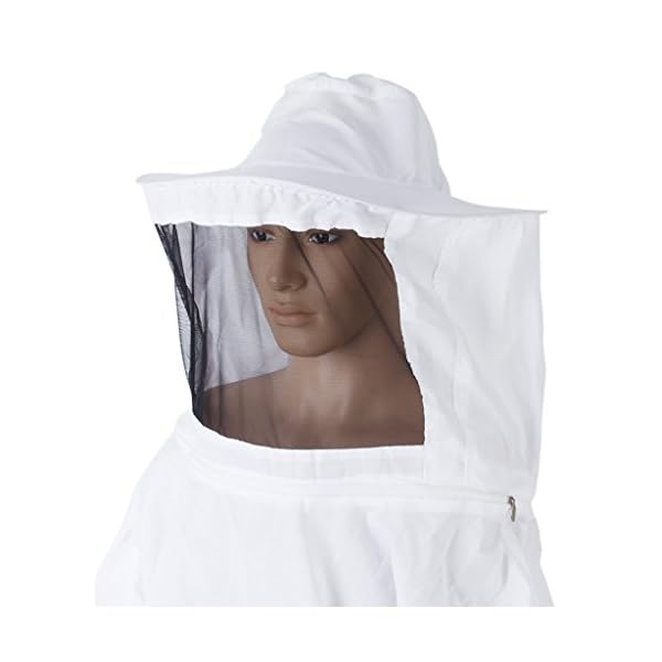 Unisex Bienenzucht Jacke Imkeranzug Imkerjacke mit Schleier und Kapuze Bienenzucht Schutzkleidung Imkerei Kleidung… – Bild 3