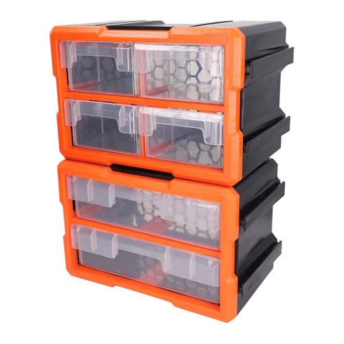 Caixa de peças BORDSTRACT com 4 gavetas, armário de armazenamento de plástico PVC montável na parede