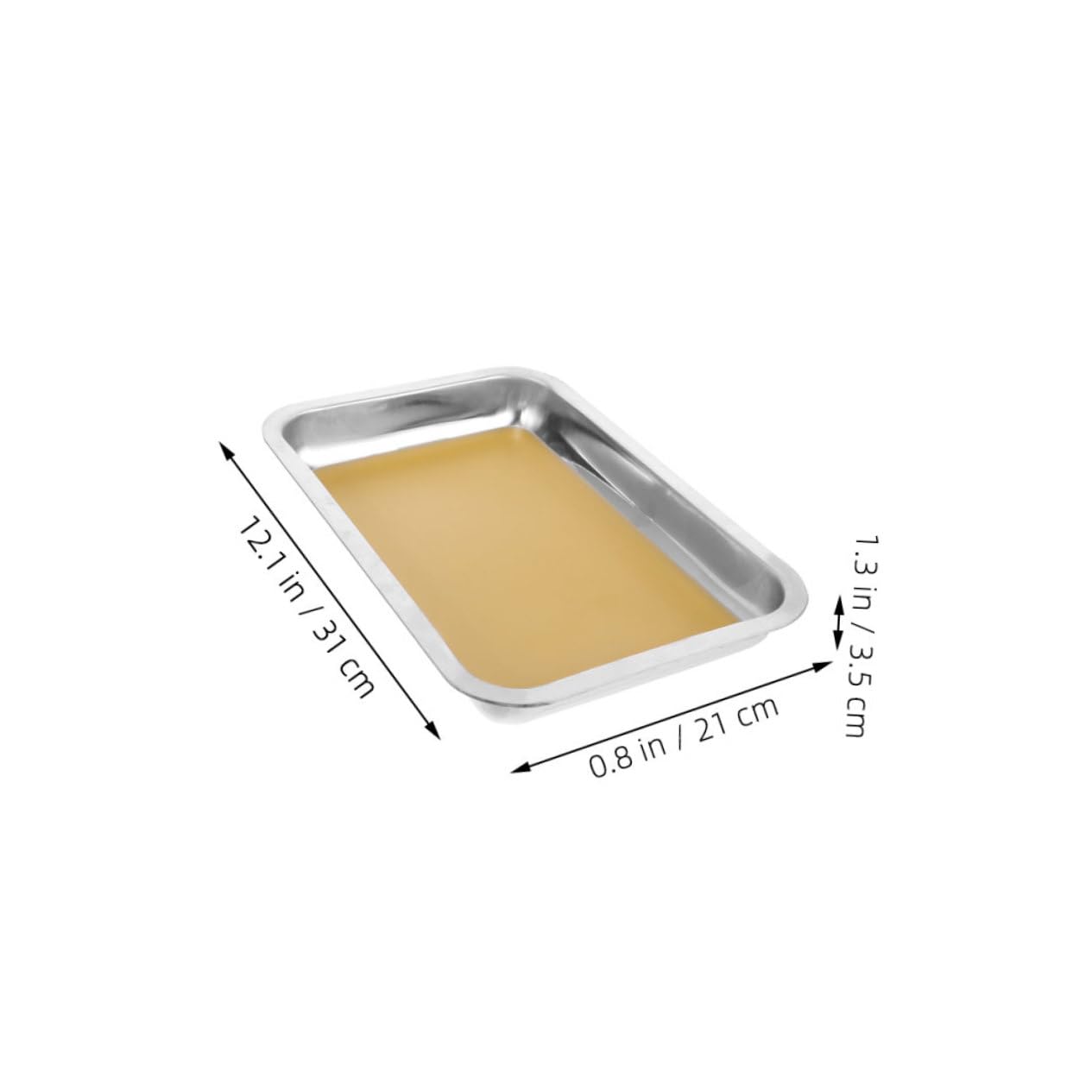 Toyvian 2pezzi Vassoio Per Disezione Acciaio Inossidabile Con Rivestimento Cera Strumenti Educativi Per Biologia e Anatomia Sicuri e Facili Da Pulire Per Laboratori e Scuole