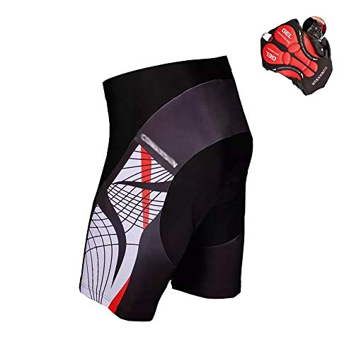 Shorts ciclistas para hombre con acolchado 3D S-3XL miniatura 2