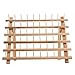 Tosnail 60-Spool Beech Wood Thread Holder Thread Rack Sewing and Embroidery Thread Organizer