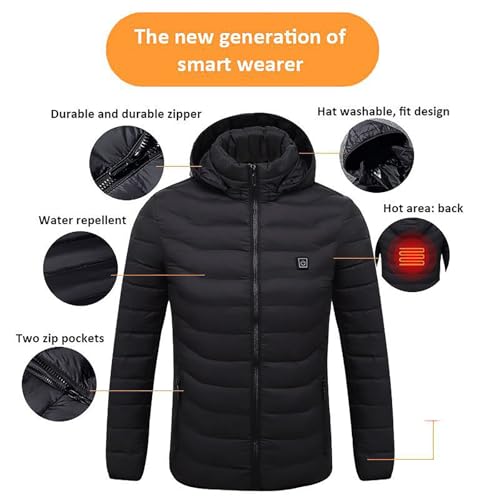 Sudadera con capucha de calefacción y chaqueta térmica con 3 niveles SofLuxe 3