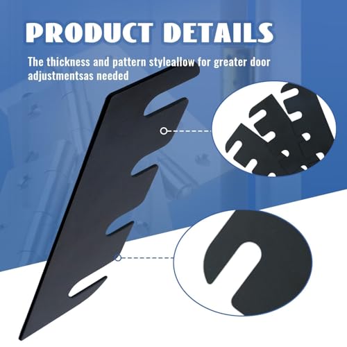 Image of 10 Pcs Door Hinge shims for Hinge Repair Kit 4 Inch Stainless Steel Hinge Shims