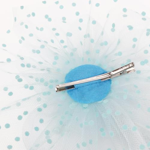 Image of DRESHOW Fascinators Hat Flower Mesh Ribbons Feathers on a Headband and a Clip Tea Party Headwear for Girls and Women