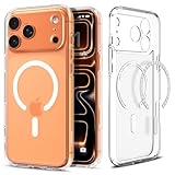 Spigen Coque pour iPhone 17 Pro, Ultra Hybrid MagFit, [DuraClear, Qualité Signature Spigen] - Frost Blanc